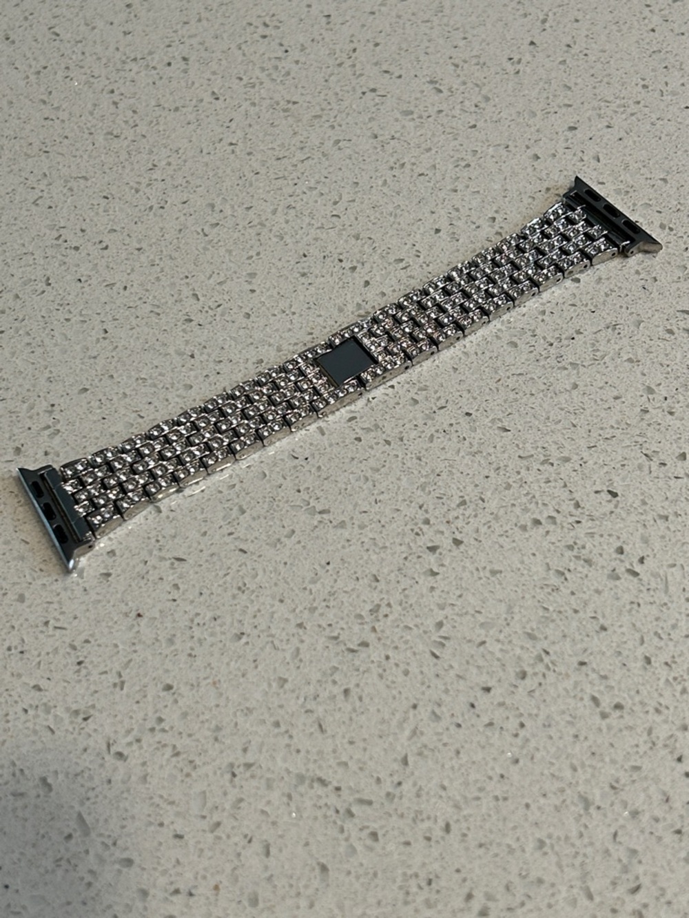 Luxe Crystal Apple Watch Bracelet ✨ Statement Jewelry Band | Silver Bling Strap - Picture 9 of 11